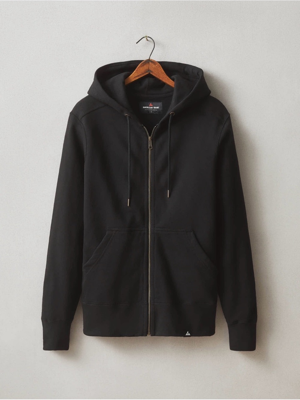 American Giant Full Zip Hoodie Black XL USA Made Heavyweight NWOT